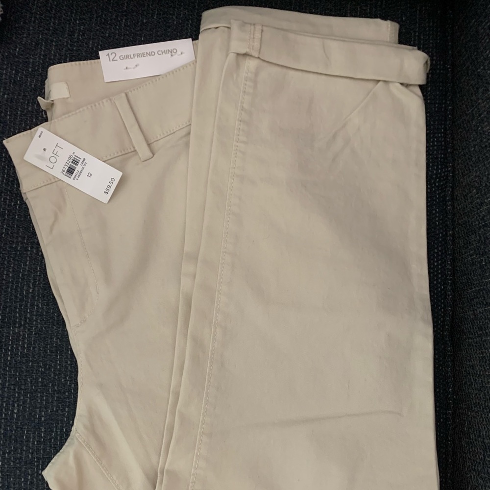 LOFT girlfriend chino size 12 NWT